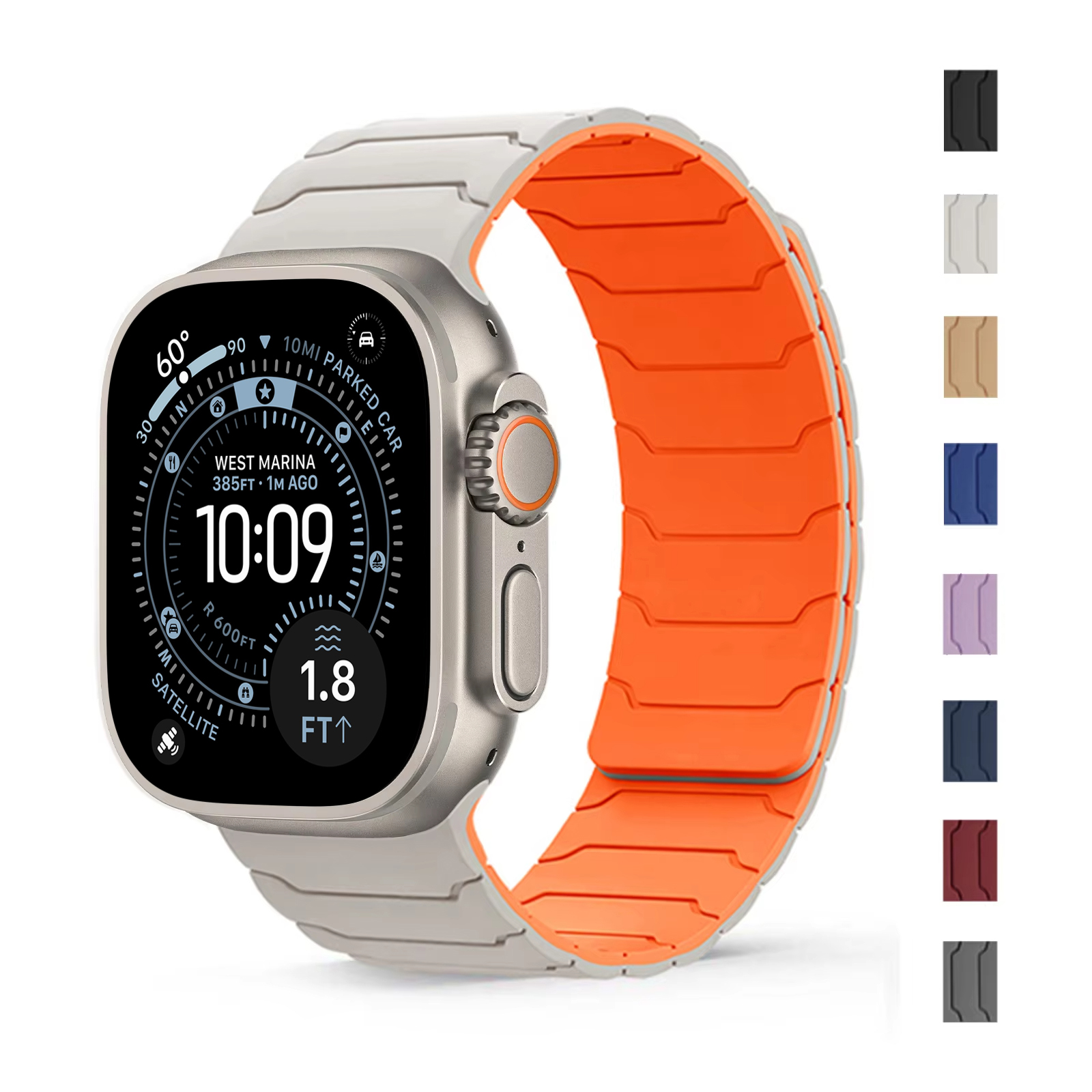 Cinturino magnetico per cinturino Apple Watch ultra 2 3 49mm 44mm 40mm 41mm 46mm 42mm 45mm 38 braccialetto in silicone serie IWatch 11 9 8 SE 10