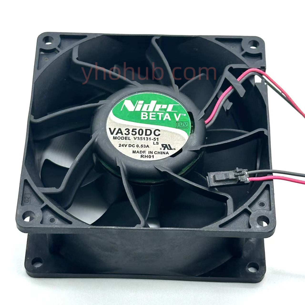 Nidec V35131-51 DC 24V 0,53A 92x92x38mm Ventilateur de refroidissement de serveur à 2 fils