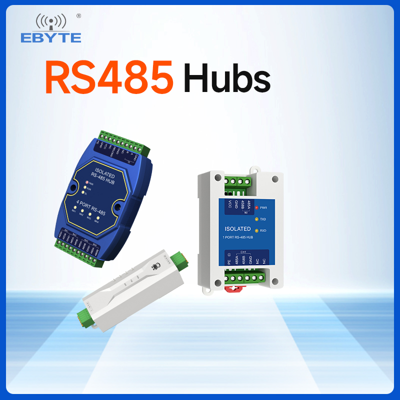 Концентраторы RS485 с фотоэлектрической изоляцией, промышленные, CDEBYTE, защита от ЭСР, изоляция питания и сигнала, DC 8-28В