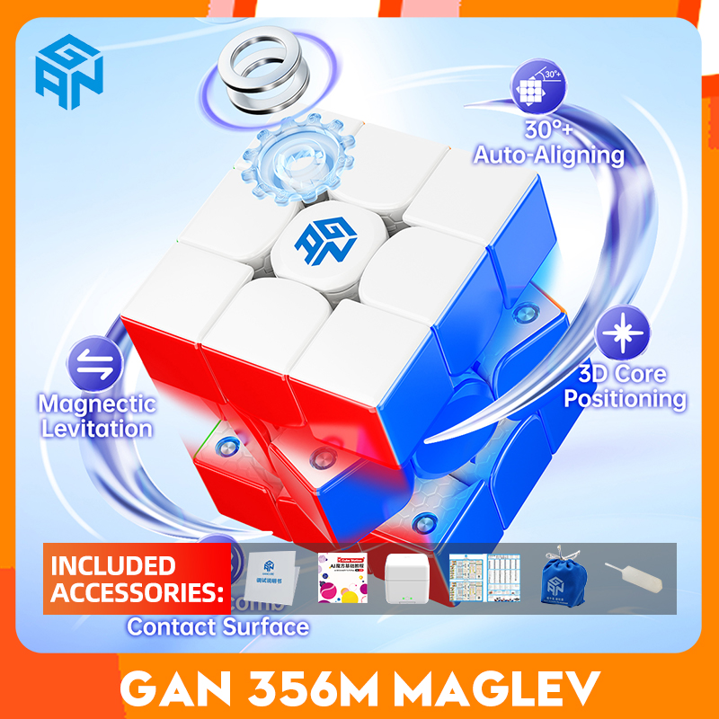 Gan356 Maglev Speed Cube Без наклеек gan 356 maglev 3x3 Speedcube 3x3x3 Professional Magic Cube Gan магнитные игрушки для