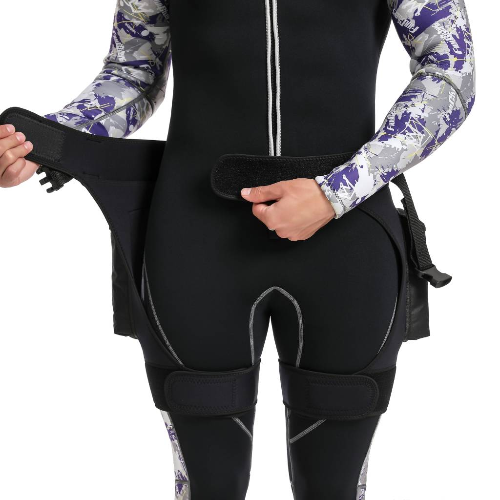 Calças de Mergulho Unissex em Neoprene 3/5mm para Homens e Mulheres com Bolsos Reforçados para Mergulho, Snorkeling, Surf e Caiaque