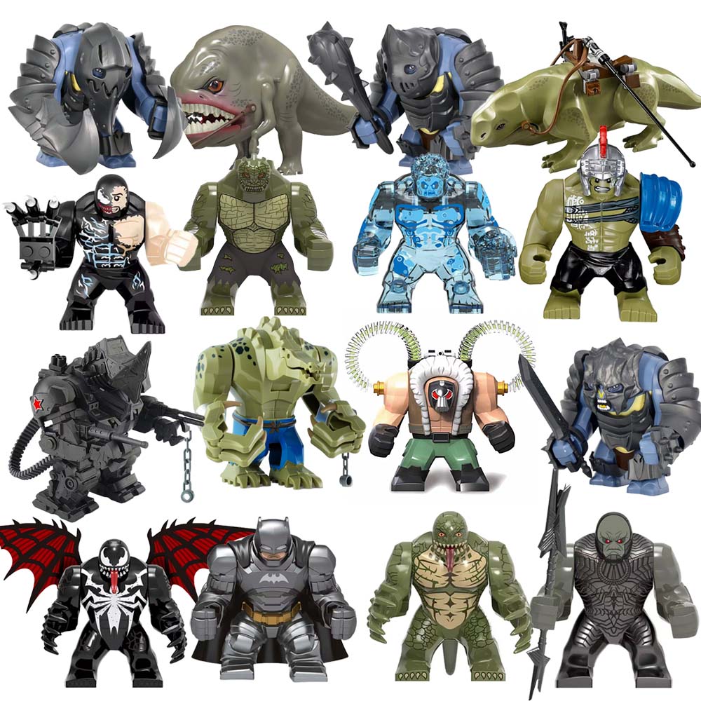 Niespodzianka Duże Klocki Konstrukcyjne Killer Croc Bane Olog-hai Troll Orc Figurki Akcji Kolekcja Puzzle Model Lalka Klocki Zabawki Prezenty