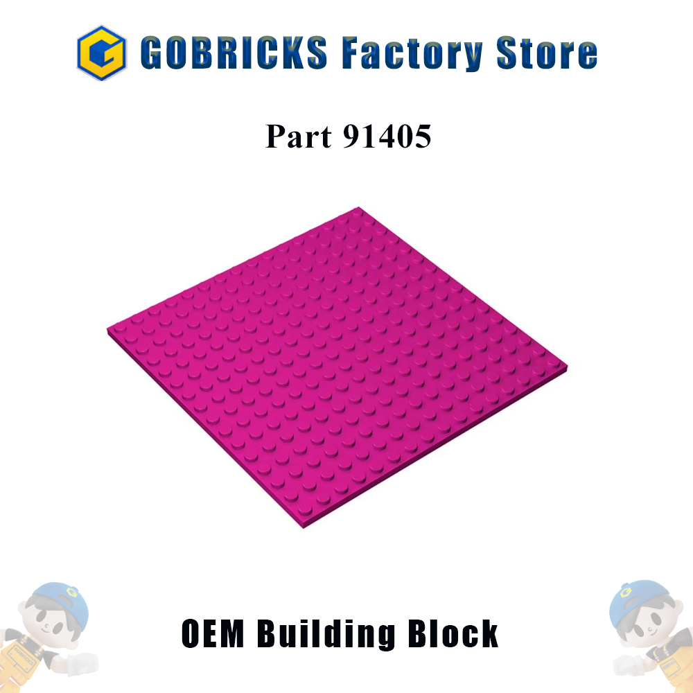 Gobricks 91405 1 Peça Placa de Tijolo 16x16 Peças MOC Compatíveis com Blocos de Montar Brinquedos Conjuntos Técnicos Básicos Transparentes