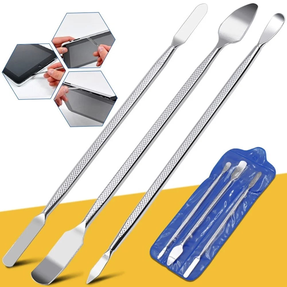 Kit de herramientas de mano con palanca de apertura de reparación, 3 uds., hoja para teléfono inteligente, tableta, PC, Spudger de Metal, juego de herramientas de desmontaje