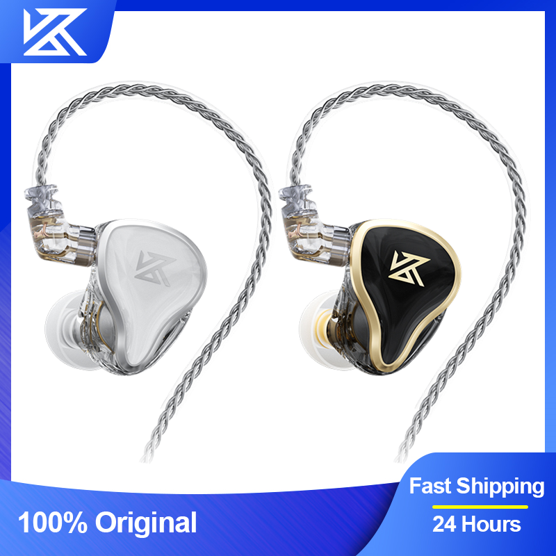 KZ ZAS – écouteurs filaires en métal, 16 unités, technologie hybride, musique, basse, moniteur intra-auriculaire, casque de Sport, jeu, suppression du bruit