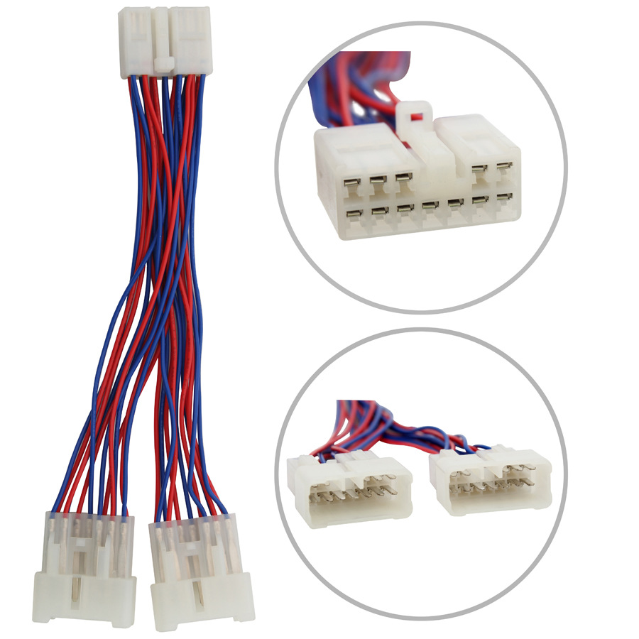 Adaptor CD mobil, antarmuka Audio SD (5 + 7), pin terhubung 1 ke 2 untuk Toyota Camry Corolla RAV4 Yaris untuk Lexus IS 200 GS