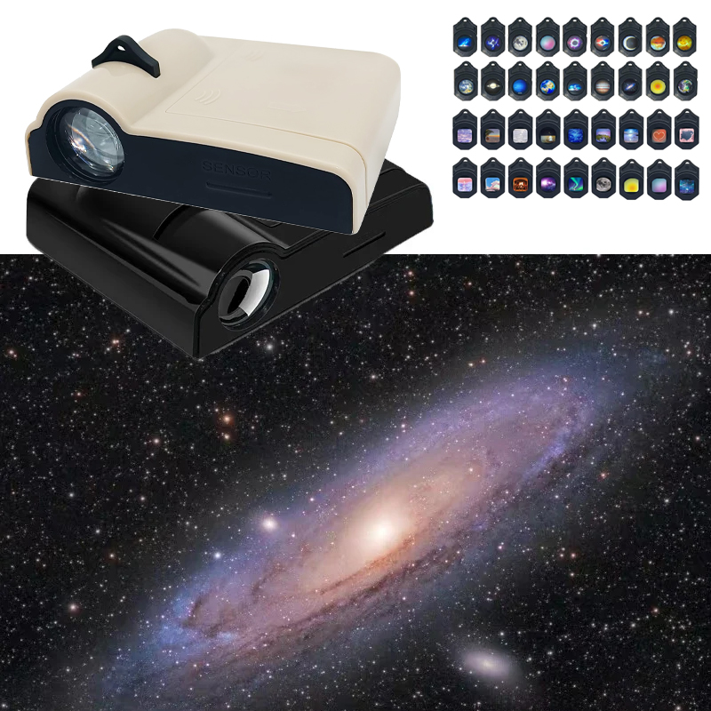 Lámpara de proyección de Luna Ins, proyector de luz nocturna de ambiente de galaxia, decoración de fondo para fiesta, regalo de cumpleaños, accesorios para fotos de Corea