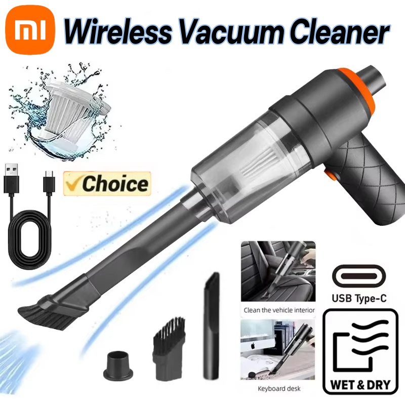 Xiaomi-aspiradora de coche inalámbrica de 9000Pa, aspirador portátil de mano con potente succión, de alta potencia, para el hogar, la Oficina y el coche