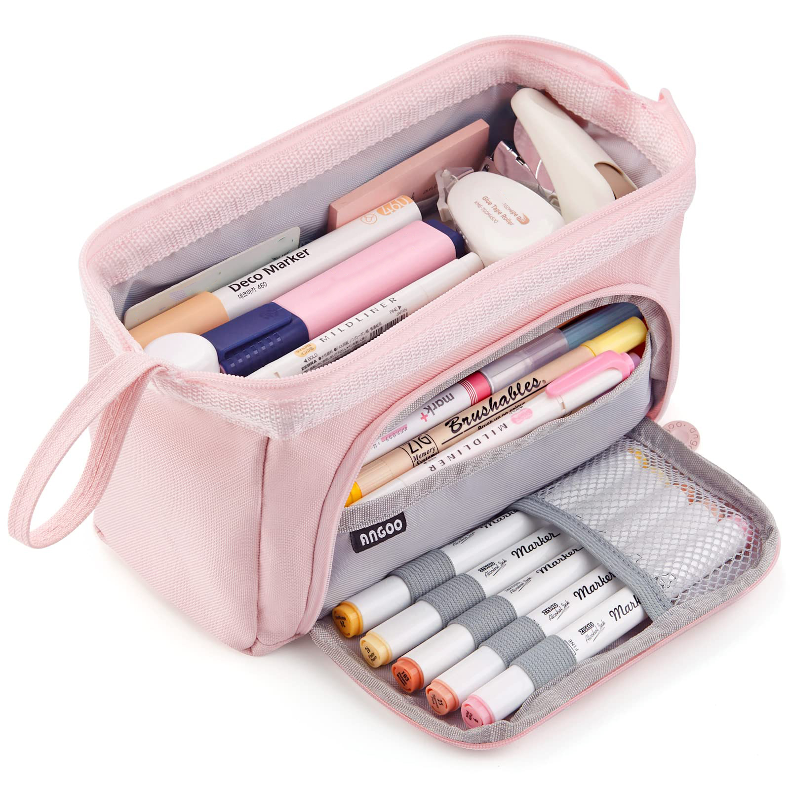 Large Capacity Pencil Case Cute Student Pencil Cases Big Pen Bag Case Storage Box Boy Girl Kid Office School Stationery Supplies