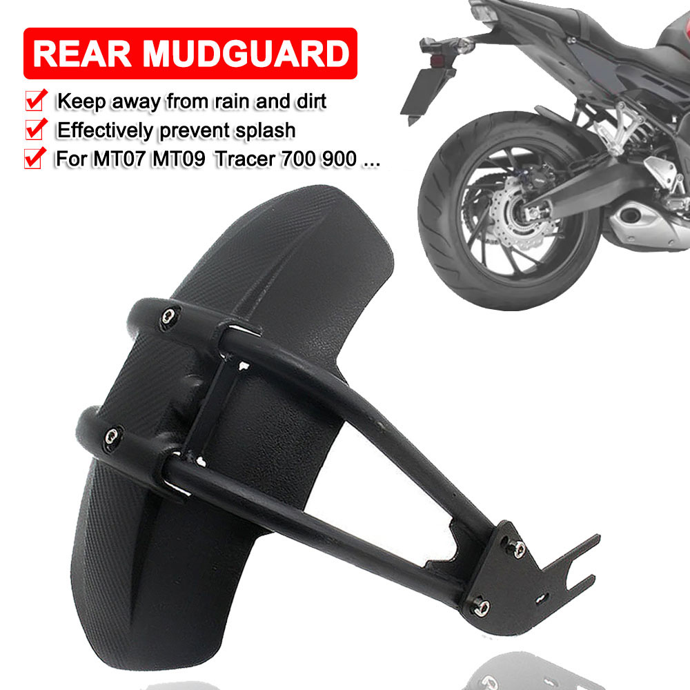 Para-lamas traseiro de motocicleta, para yamaha mt 09 mt07 tracer 7 2022 tracer 700 900 2016, proteção contra respingos de roda traseira