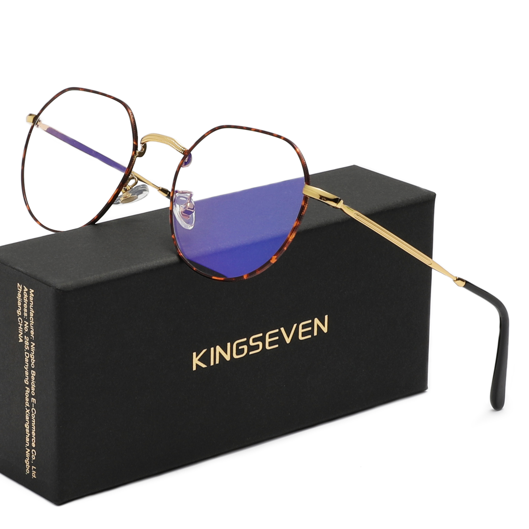 KINGSEVEN очки с блокировкой синего света для мужчин/женщин, круглые очки из сплава в тонкой оправе, очки для компьютера, телефона с защитой от синего луча