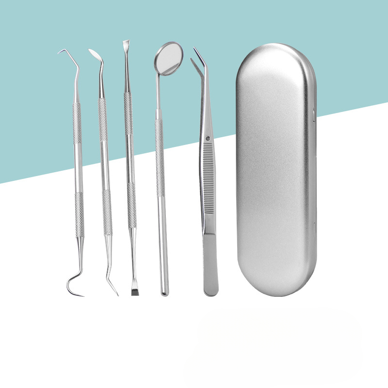 2set Teeth Tools Kits Stainless Steel Clean Scraper Tooth Cleaner Tool Products Oral Care Sets