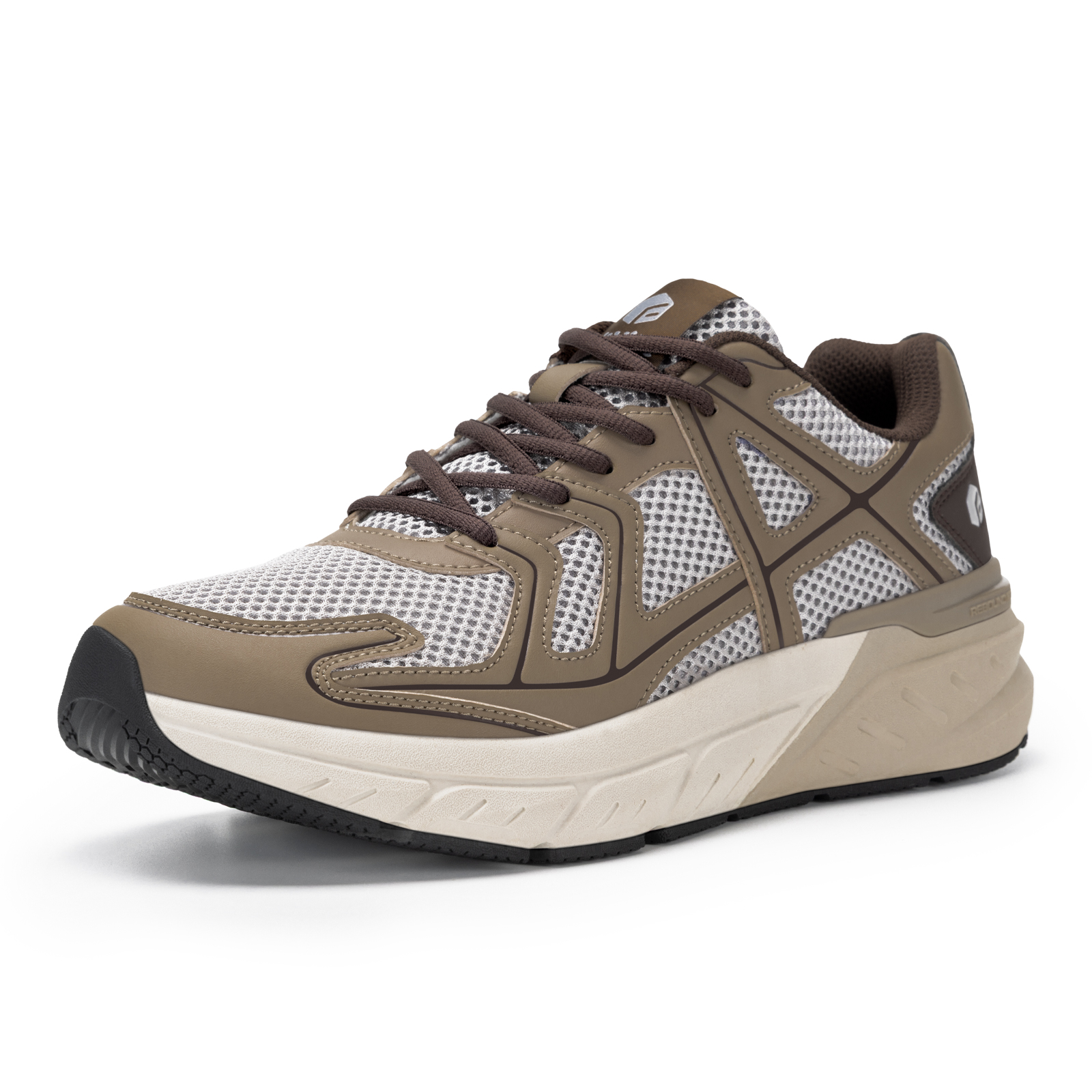 FitVille Walking Shoes Wide Toe Cushioning Men's Casual Sneakers Thicked Sports Running Shoes for Men Non Slip Gym Athletic