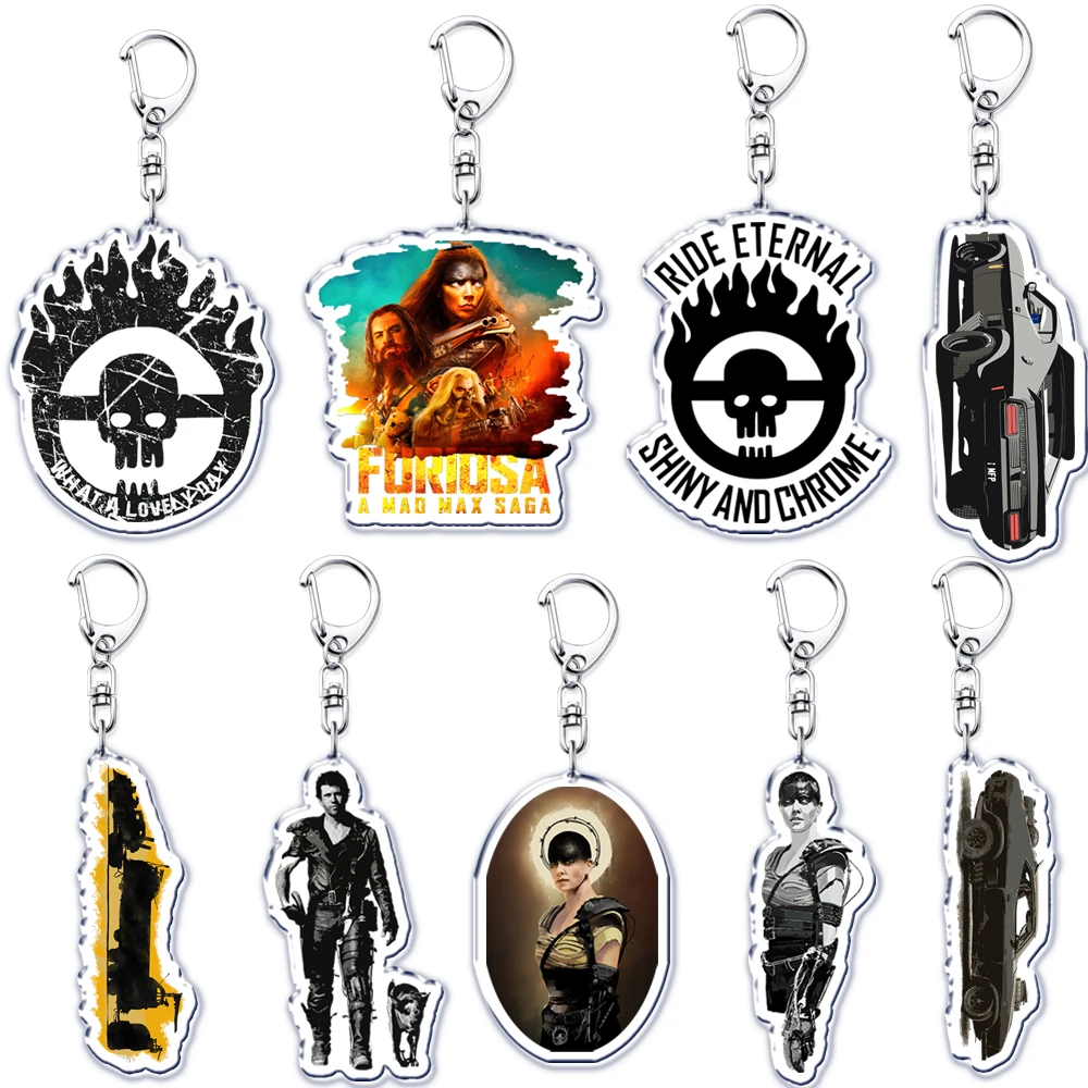 Porte-clés en acrylique du film Mad Max Fury Road, porte-clés Furiosa pour accessoires, pendentif de sac, bijoux, porte-clés, cadeaux GérFriends