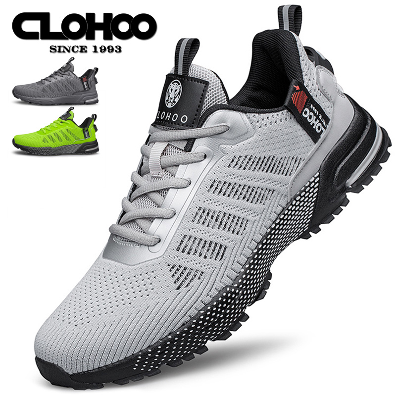 CLOHOO Mesh Verbeterde dikke bodem Schuim Sport-casual schoenen Ademend Slijtvast Comfortabel schoeisel voor actieve levensstijl