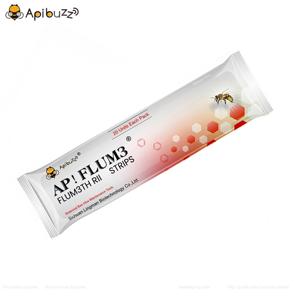 Hive Accessories Apiflumel | 20-Unit Pack Plastic Strips Beekeeping Tools - Brood frame Install accessories - Pet Setup Varroa