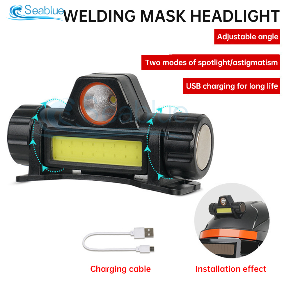 Lámpara de máscara de soldadura fotoeléctrica totalmente automática lámpara de máscara de carga USB lámpara de doble uso lámpara de soldadura por arco de argón lámpara de soldadura por arco