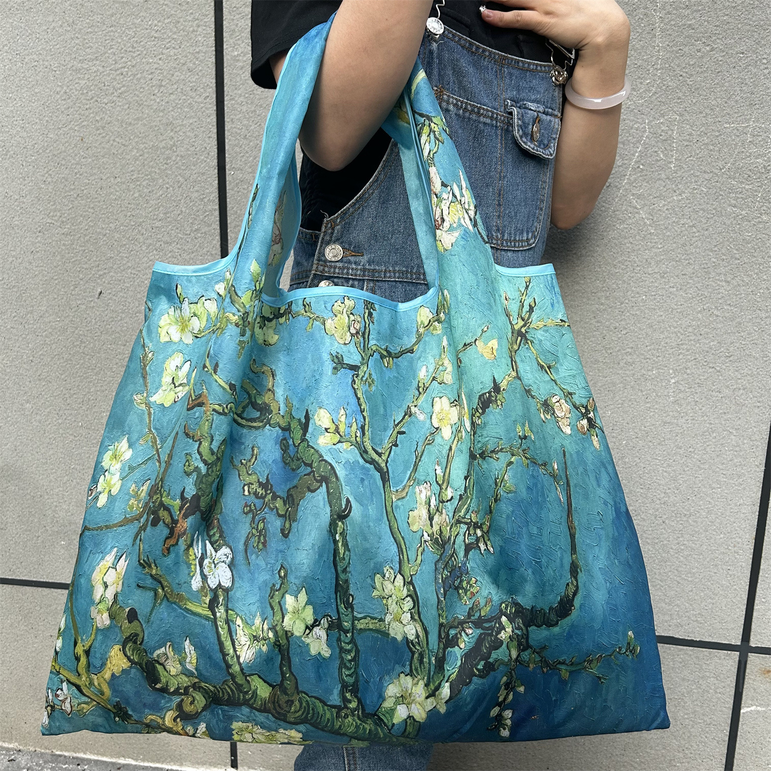 Bolsa de compras de mão feminina ultra leve saco de compras dobrável eco amigável sacola de compras feminina diariamente dobrável bolsa