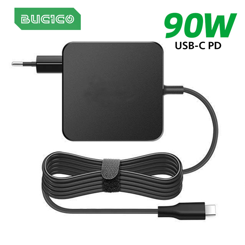Adaptador para portátil UE 90W 87W 61W USB-C tipo C 65W cargador de potencia 20V 4.5A para MacBook Pro IPad HP ASUS Lenovo Acer Spin Dell XPS 13