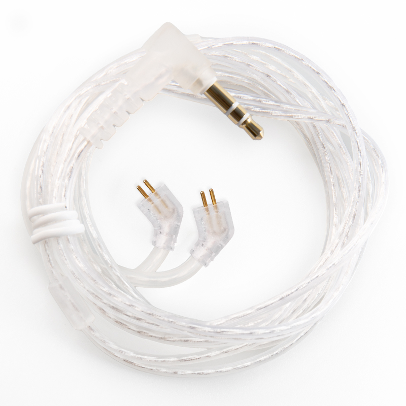 KBEAR ST10 High Purity Silver Plated Upgrade Cable CCZ/KZ-B Type/QDC 2PIN 3.5MM Steel Plug OFC Omnidirectional Microphone Pro
