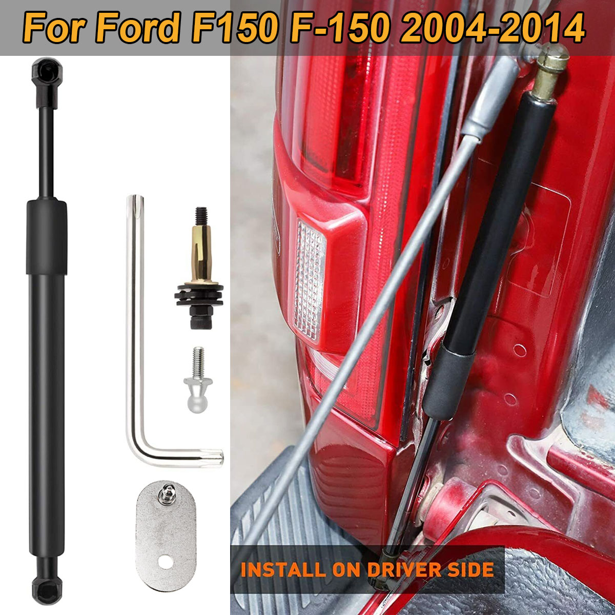 Para Ford F-150 2004-2014: Amortecedor Hidráulico Traseiro para Porta Traseira (DZ43200) - Acessório Automotivo