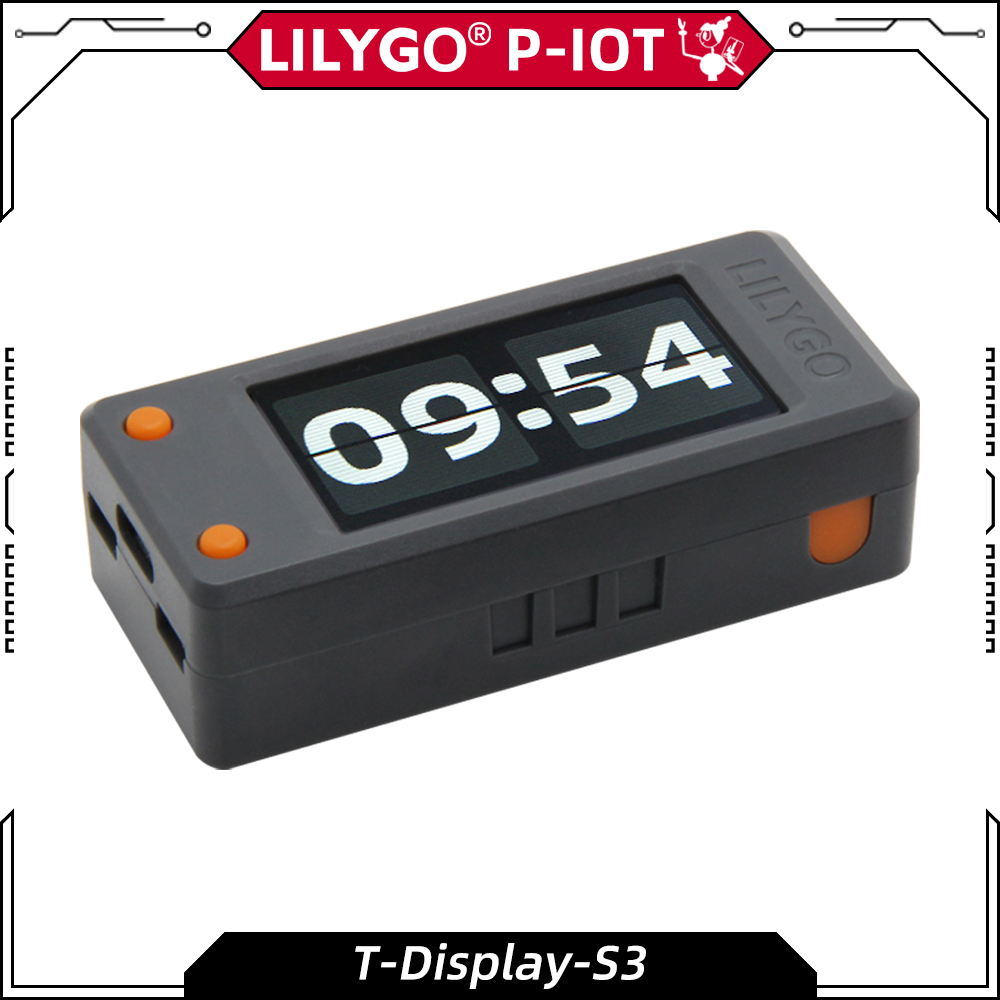 LILYGO® T-Display-S3 ESP32-S3 Papan pengembangan ESP32-S3 T-Display-S3 ST7789 1.9 inci layar LCD modul tampilan WIFI Bluetooth 5 dengan cangkang UNTUK Arduino