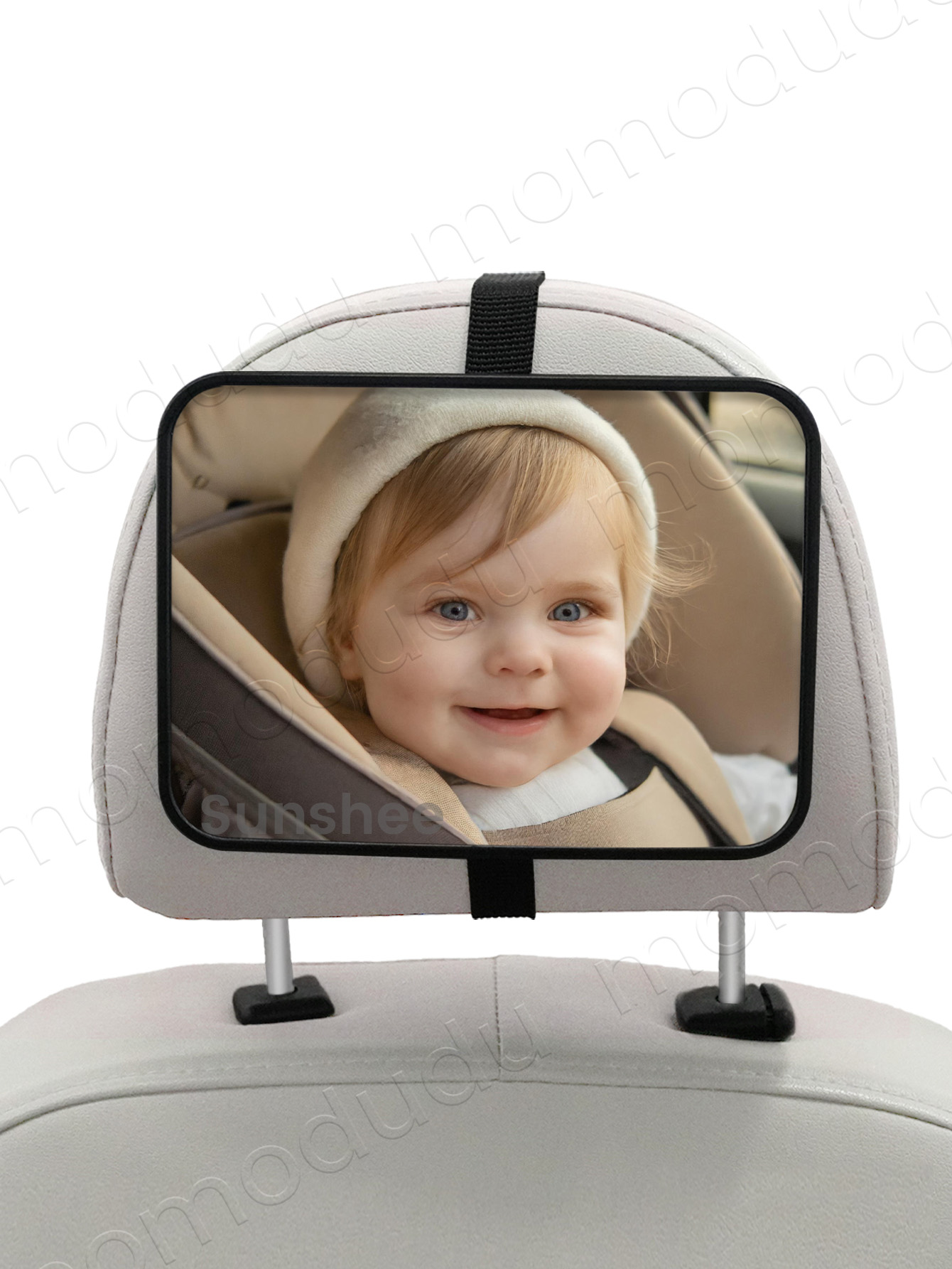1-teiliger, absturzgebesteter und zertifizierter, bruchsicherer Babyautospiegel für nach hinten gerichtete Kleinkinder mit breiter, größerem, kristallklarem Sicht
