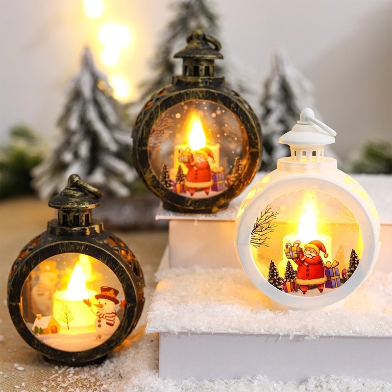 Kerst Ronde Wind Licht Vrolijk Kerstversiering Voor Thuis Ornamenten Kerstcadeau Nieuwjaar
