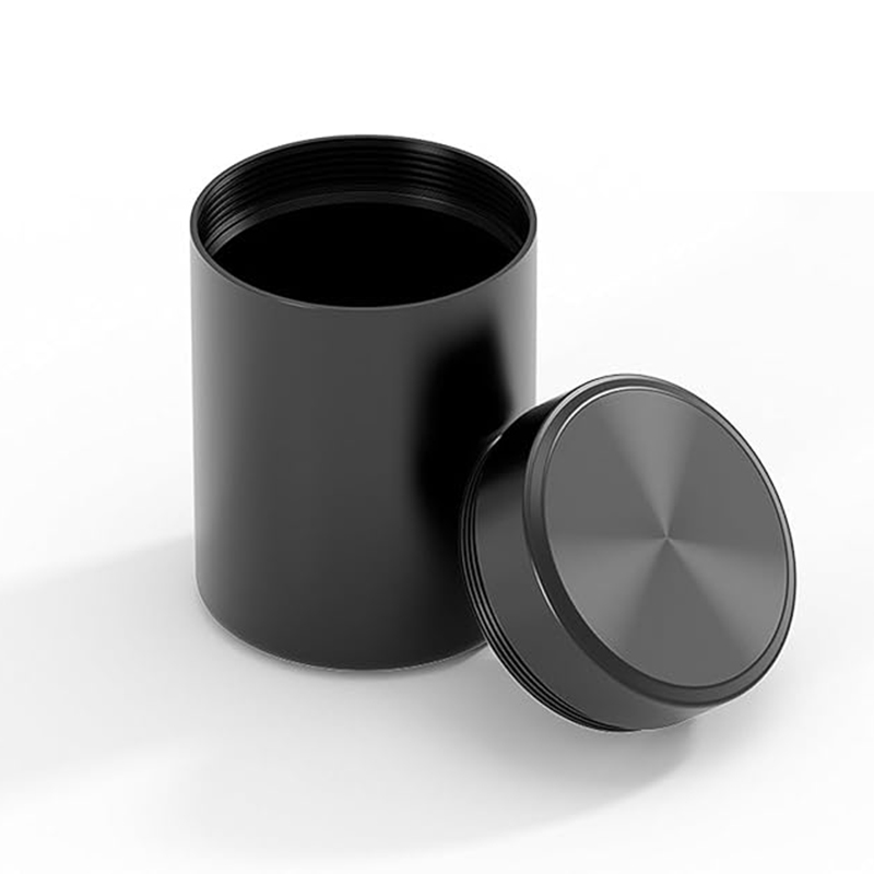 Mini tarro sellado portátil de viaje, a prueba de humedad, Color sólido, nuez, dulces, contenedor de almacenamiento de alimentos, lata de té, caja de Metal de acero inoxidable
