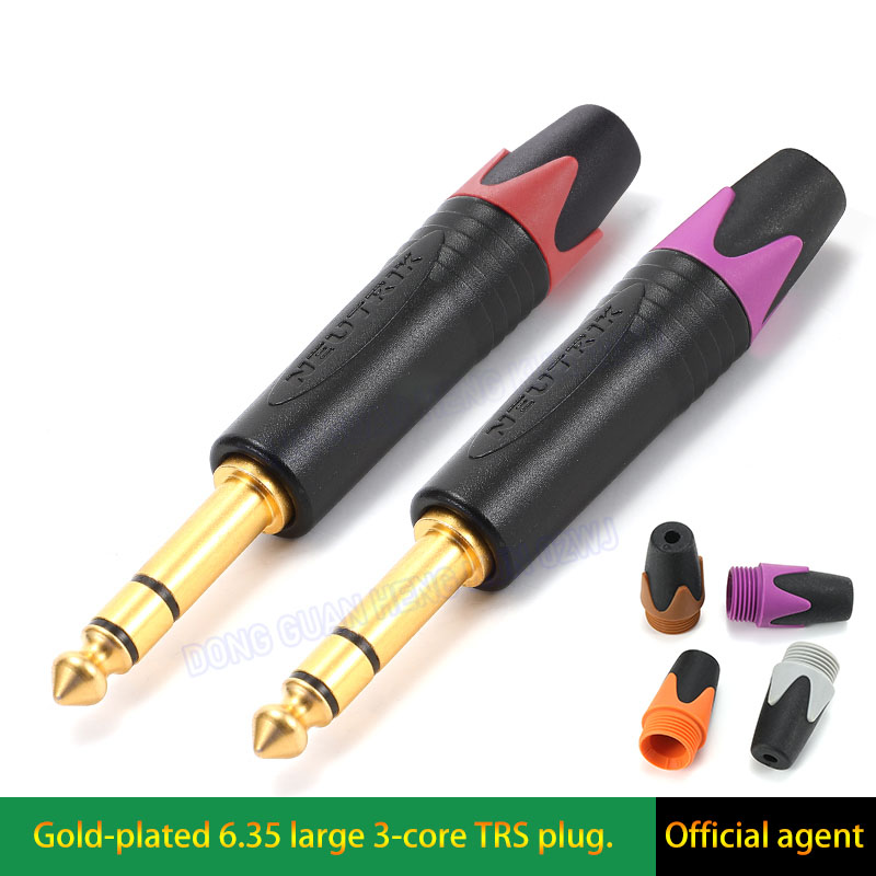 1/4" 6.35mm Mono/Stereo Phone Plug for Guitar/Speaker - NP2X NP3X NP2RX NP3RX w/ Color Rings