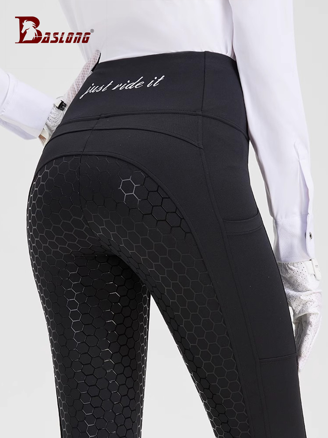 Children's riding pants, female knight equestrian equipment, breathable riding pants, yoga exercise elastic slim fit riding pant