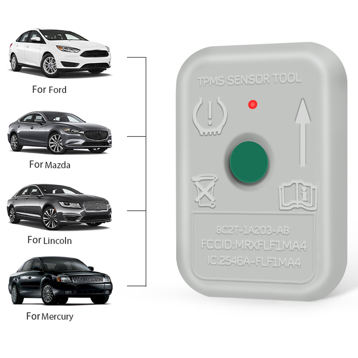 Ferramenta de redefinição tpms tpms 19 sensor tpms monitor de pressão dos pneus sensor tpms19 8c2t1a203ab 8c2z-1a203-a para fo-rd