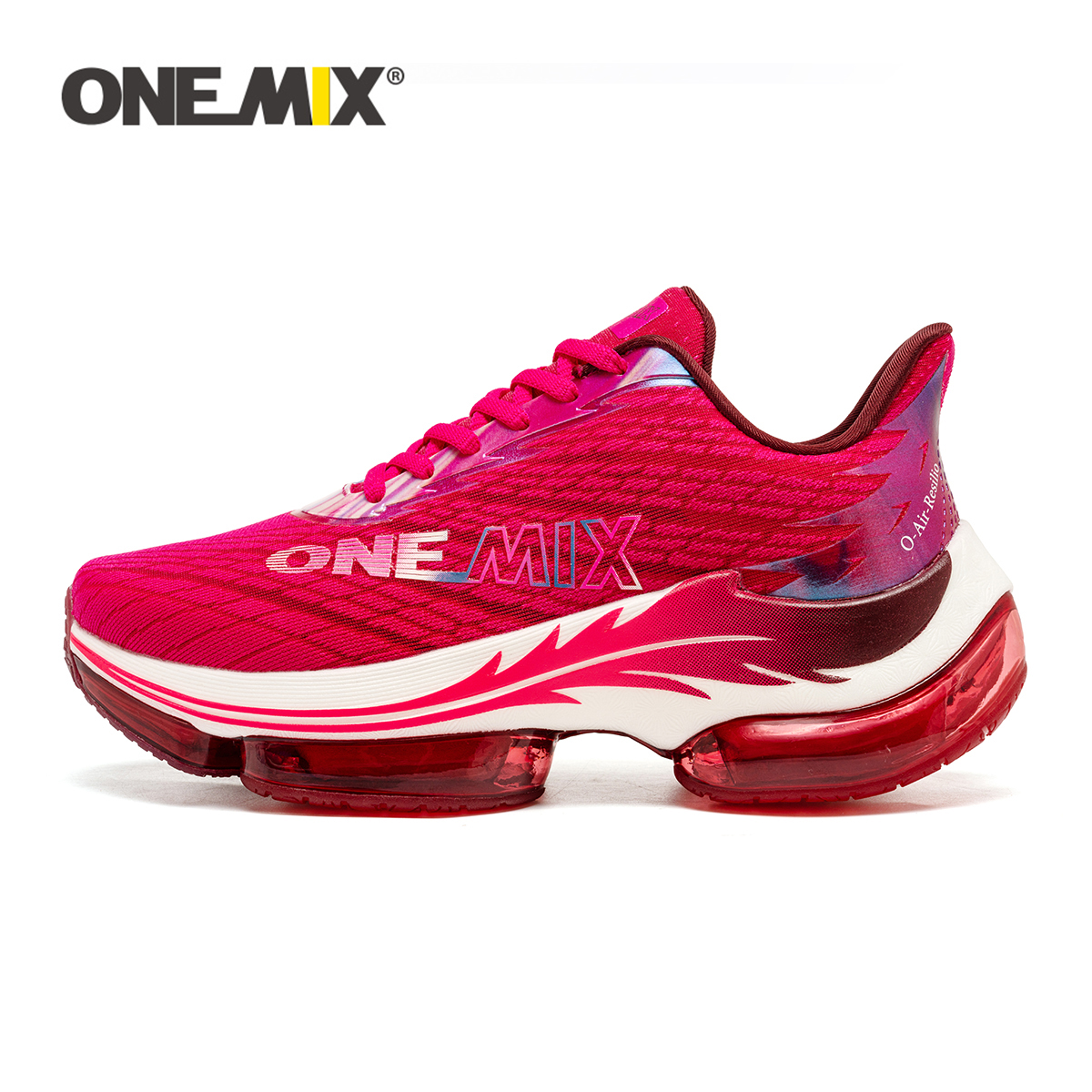 ONEMIX, zapatillas deportivas para correr para hombre, rebote absorbente de golpes, zapatillas transpirables para carreras al aire libre, zapatillas de lujo para hombre con aumento de altura de 6-7cm