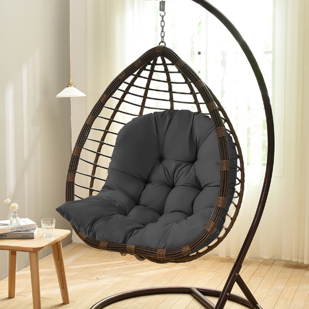 Hangende Eierschommel Stoel Vervangend Zitkussen 80X120Cm, Zwart