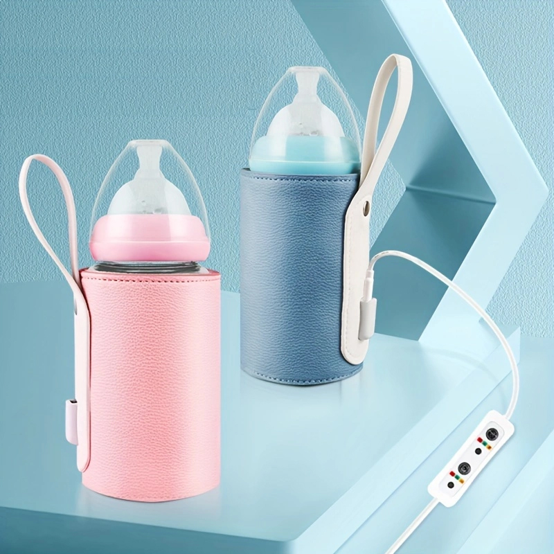 USB เครื่องอุ่นขวดนมแบบพกพาเด็กทารกขวดนมอุ่นเครื่องทําความร้อนเทอร์โมอุ่นนมขวดเครื่องทําความร้อนกระเป๋า