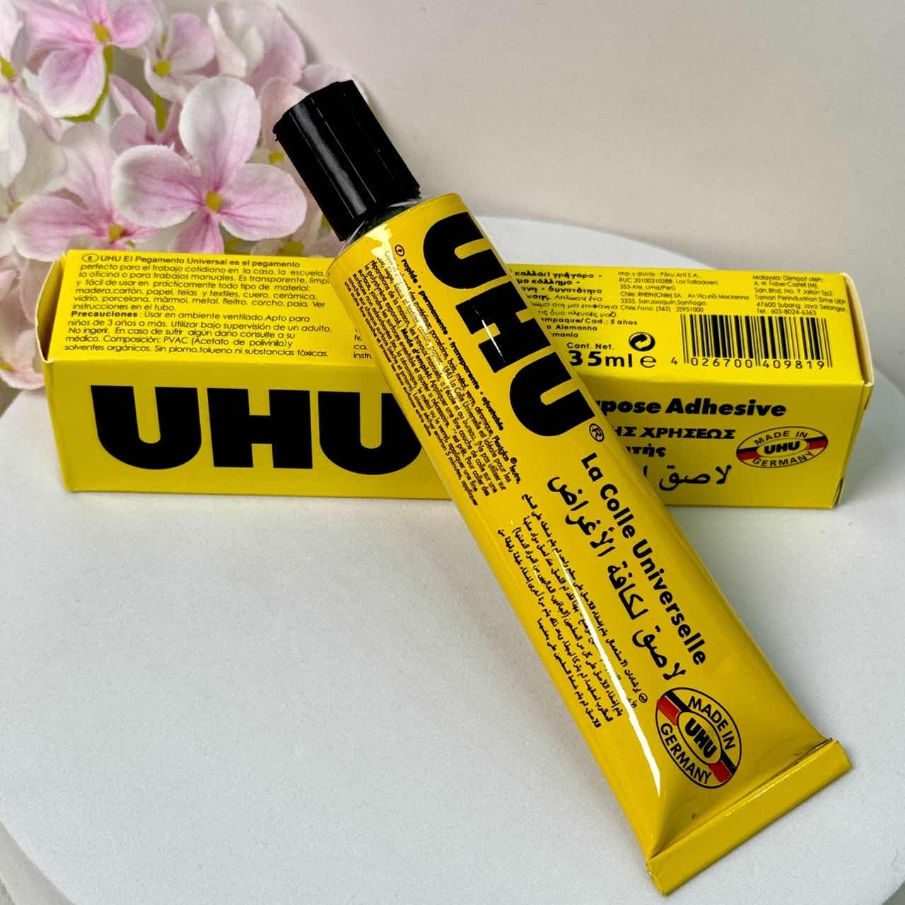 UHU Strong Adhesive Glue for Hair Extensions Lace Wigs Toupees Wefts & Hair Bonding Repairs