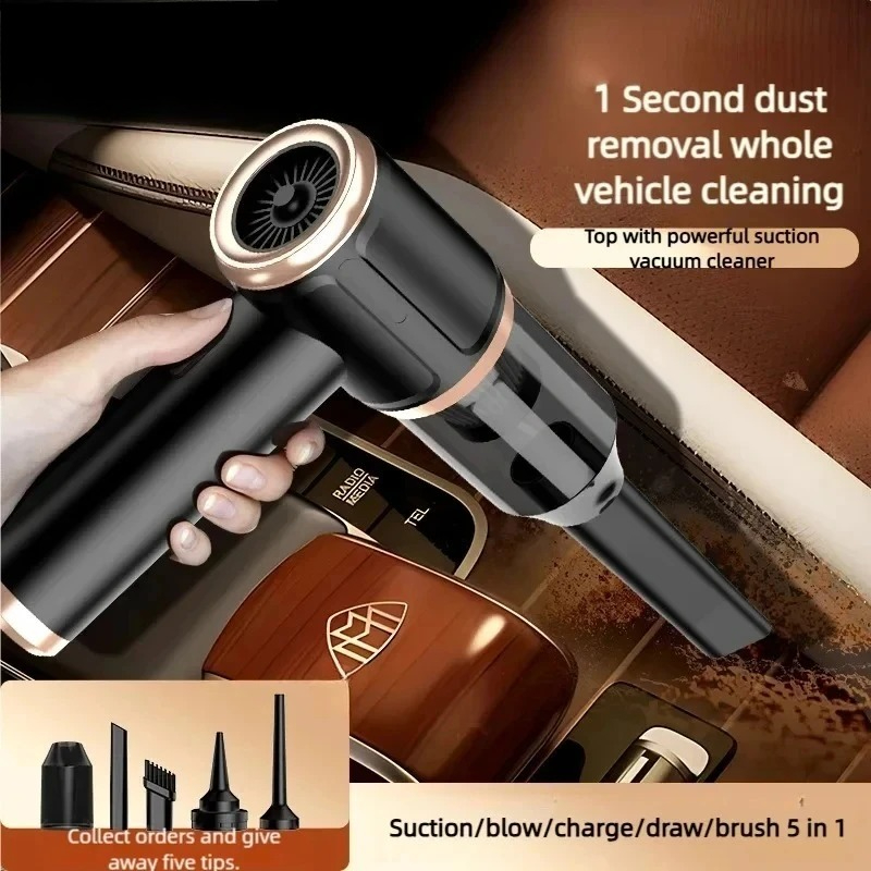 Youpin Car Vacuum Mini Cordless Vacuum Multi-Function Handheld Car Vacuum 45000pa Powerful Car Suction Mijia Home Machine