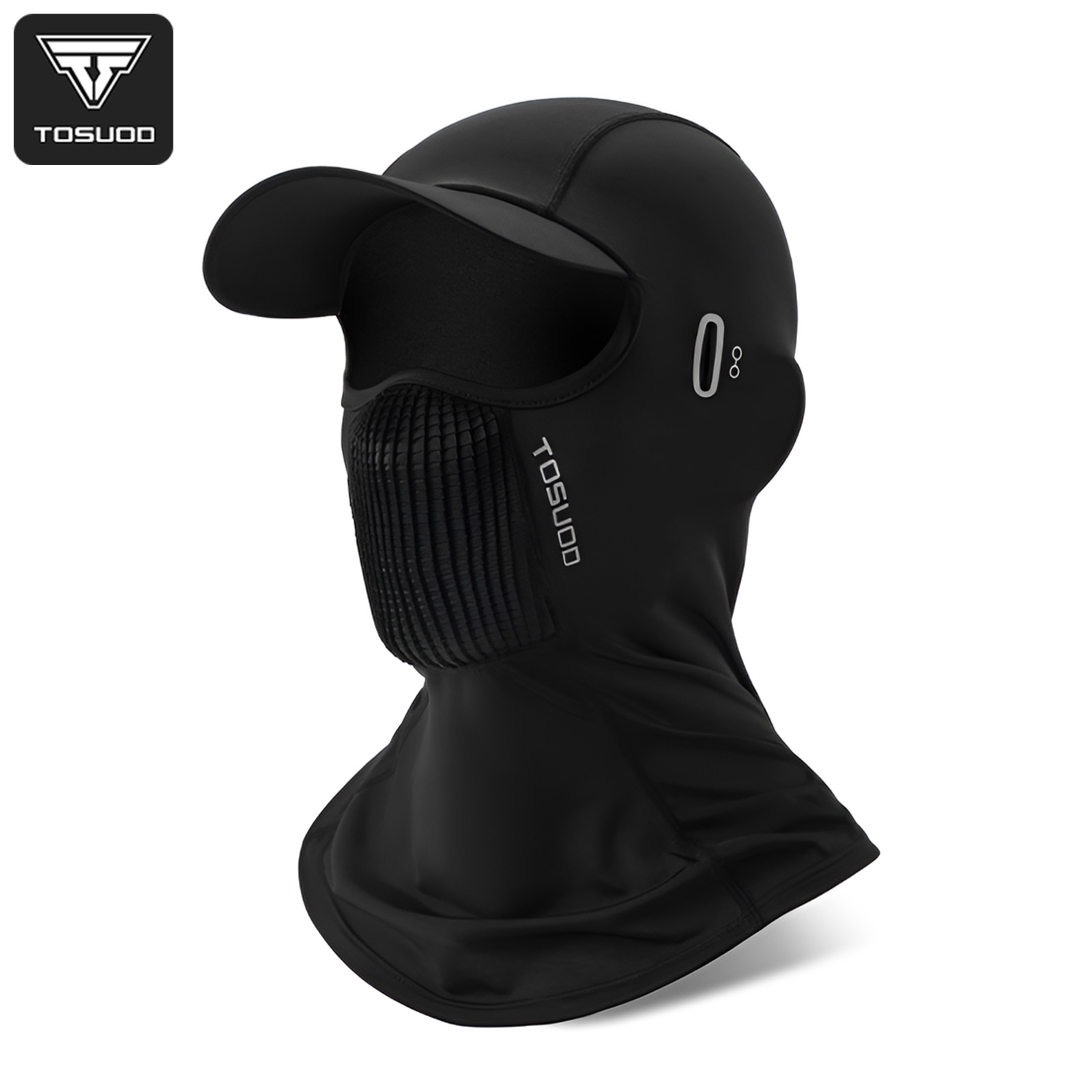 TOSUODSummer UPF50+ Ochrona przed promieniowaniem UV, maska na całą twarz z jedwabiu lodowego, oddychająca, z otworem na okulary, szybkoschnąca, do jazdy na rowerze górskim, szosowym i innych aktywności na świeżym powietrzu.