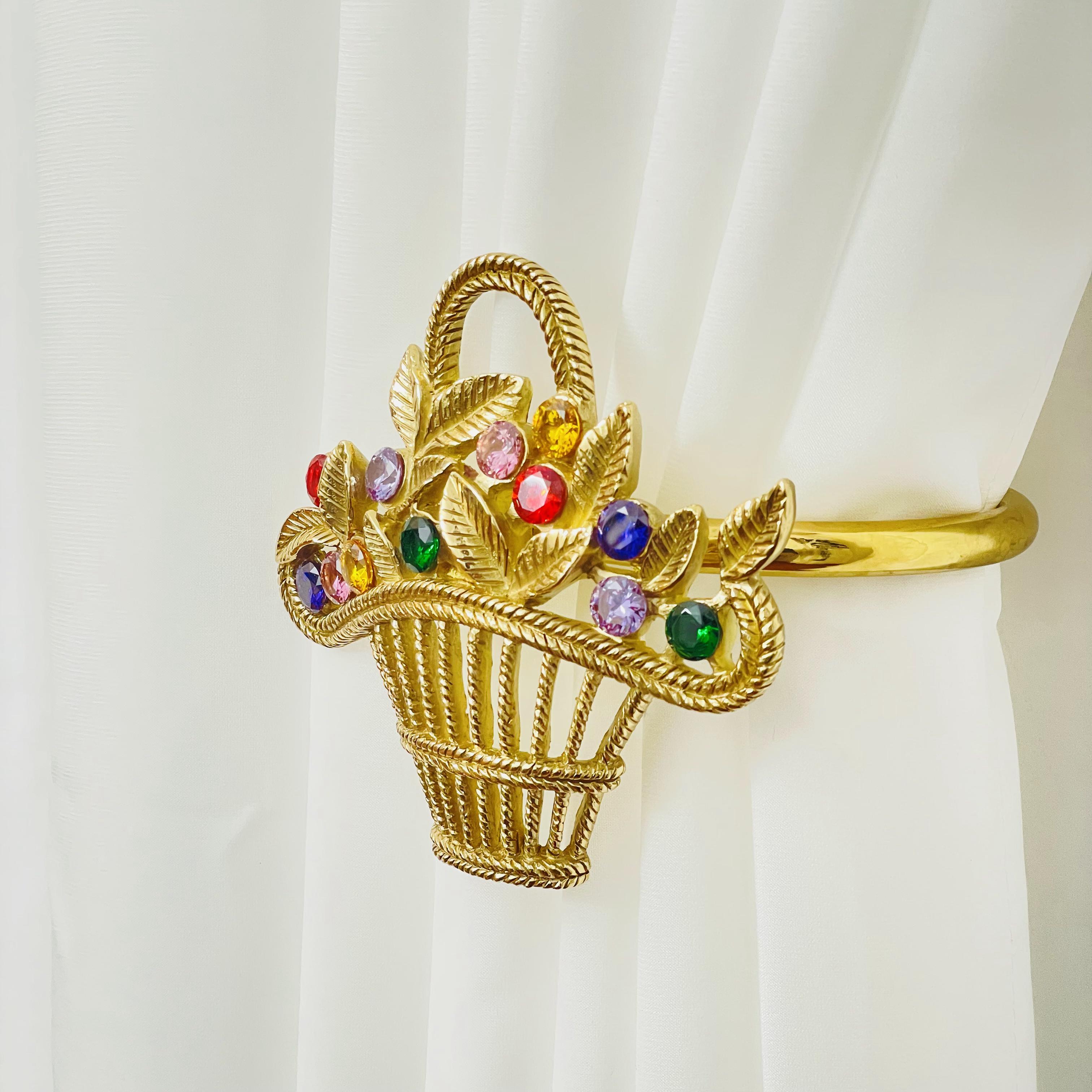 Ganci per tende in ottone fatti a mano per la decorazione della finestra
