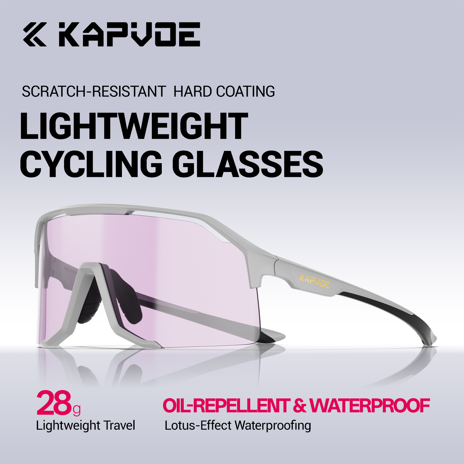 KAPVOE nuevas gafas de ciclismo MTB para bicicleta de carretera hombres mujeres al aire libre senderismo montar gafas a prueba de viento protección UV400 gafas de sol deportivas