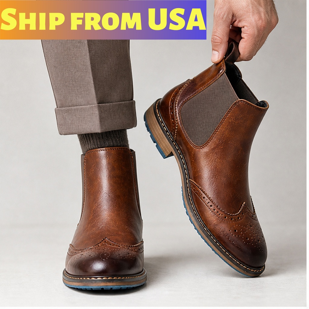 Botas Chelsea Masculinas Confortáveis Marca Fashion 2026 Botas de Tornozelo para Homens