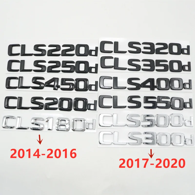 Dla CLS-Class 2014-2020 CLS180d CLS200d CLS220d CLS350d CLS450d CLS500d CLS550d Emblemat Tylne logo Naklejka