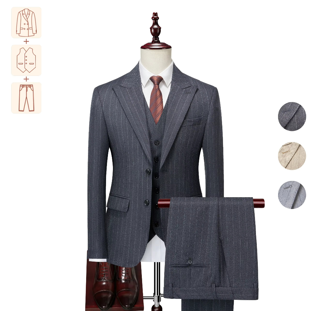 2025 Muscle Groom Suits US Sizes 3D Tailored Italian TR for Broad Shoulders Wedding & Business Set z regulowanymi spodniami