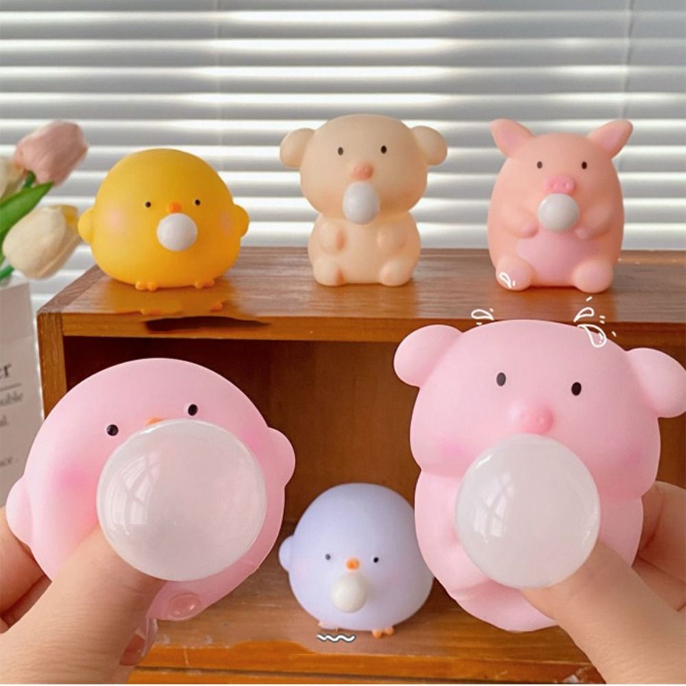Сенсорная игрушка, мультяшная игрушка-животное, свинья, медленный отскок, ударный пузырь, игрушка-непоседа, цыпленок, игрушка-непоседа, игрушка для декомпрессии, детская игрушка