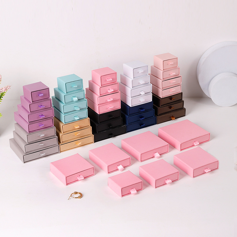 5 ชิ้น Organizer Travel เครื่องประดับกล่องแบบพกพานําเสนอลิ้นชักกล่องผู้ถือต่างหูโซ่สร้อยคอลูกประคํา