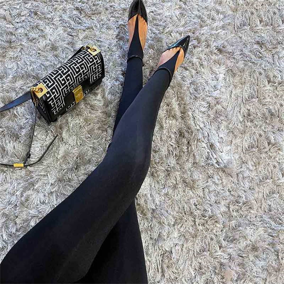 Korean Fashion Winter Black Slim High Waisted Skinny Y2K Women Tight Pants Sexy Glitter Casual Club 2025 Leggings Pants Long