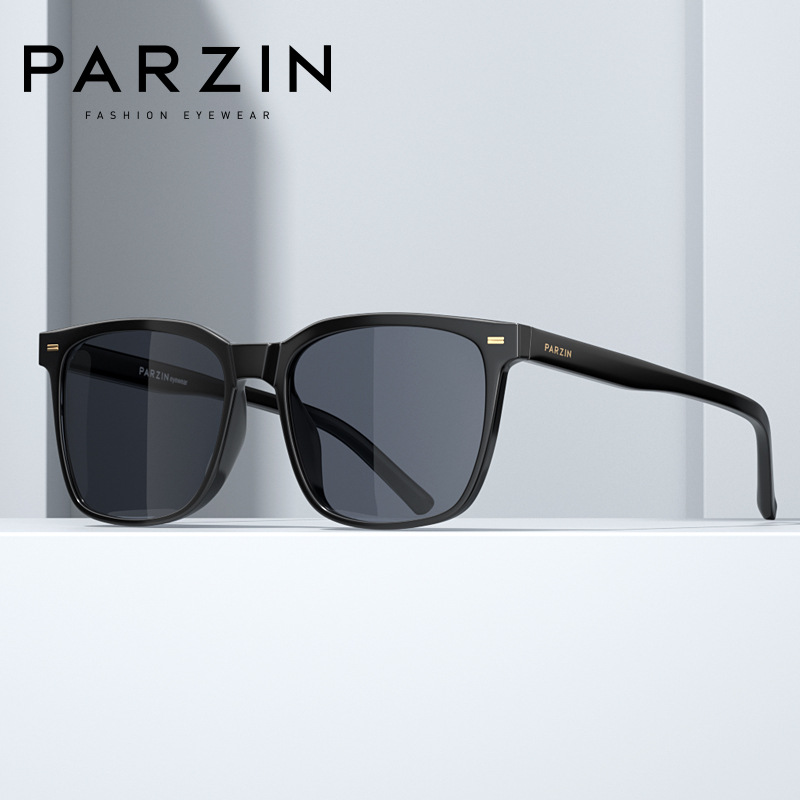 PARZIN แว่นกันแดดผู้ชายป้องกันรังสียูวีแฟชั่นแว่นกันแดดสำหรับผู้หญิงแว่นตาขับรถ PJ92123