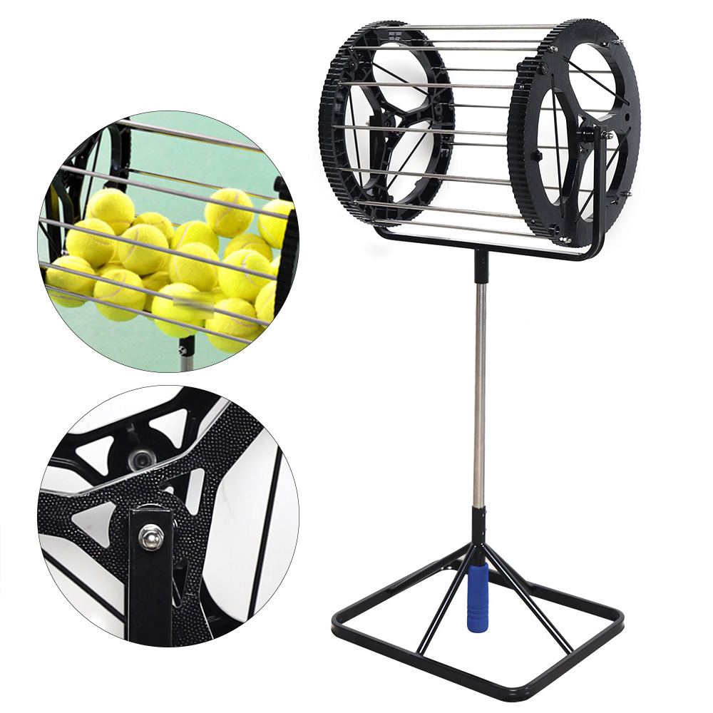 2 in 1 pemetik bola tenis, pemetik bola tenis otomatis warna hitam
