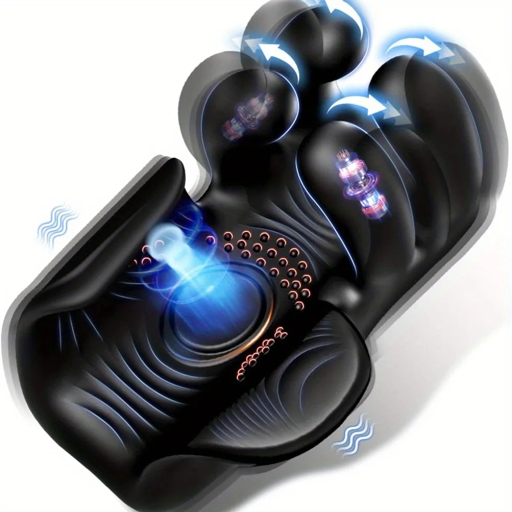 Penis-Trainings-Vibrator für Männer, Eichel-Massage-Stimulator zur Ejakulationsverzögerung, Männlicher Masturbator mit Fingerklemm-Funktion, Sexspielzeug