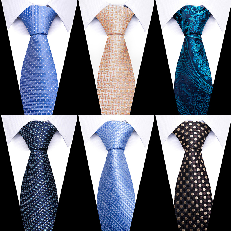 8 cm gravata masculina gravatas clássico muitas cores mais novo design gravata de seda acessórios camisa listrado céu azul homem escritório